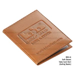 Dikişli Suni Deri Ruhsat Kabı Taba Soft RDS+G