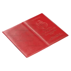 Lüks Kalın Deri Desen Biala Evlilik Cüzdanı Kılıfı kırmızı a