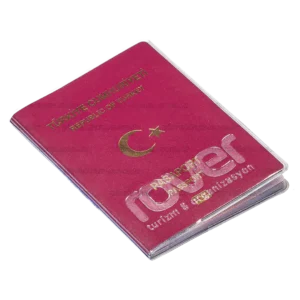 Lüks Kalın Şeffaf PVC Pasaport Kılıfı