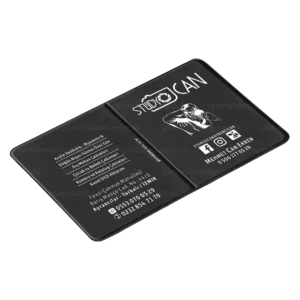 Mat Biala Çiftli Vesikalık Kabı beyaz