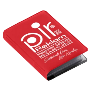 Mat Biala Tekli Kredi Kartlık kırmızı beyaz k