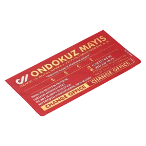 Pvc Döviz Kabı Kırmızı