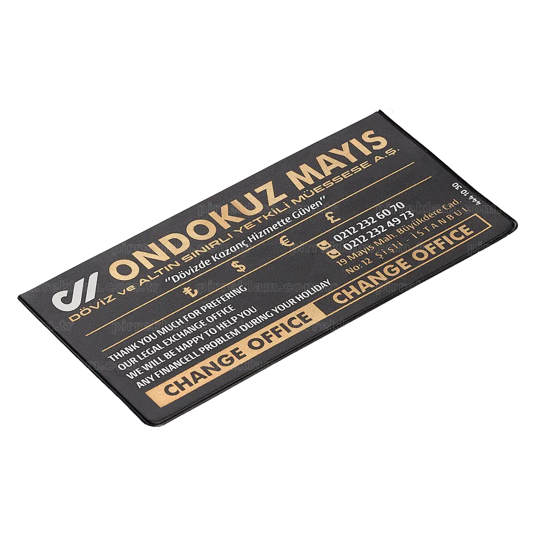 Pvc Döviz Kabı Siyah Pvc Döviz Kabı Siyah