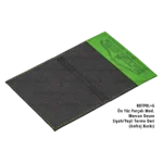 Dikişli Ön Yüz Parçalı Lüks Desenli Ruhsat Kabı Cordoba Siyah/Yeşil RDTPRL+G a