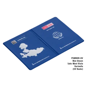 Mat Biala Pasaport Kılıfı – Kartonlu