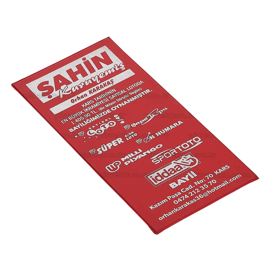 Tekli Sayısal Loto Kabı Kırmızı